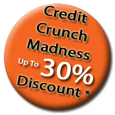 Credit crunch madness upto 30% discount of selected valets